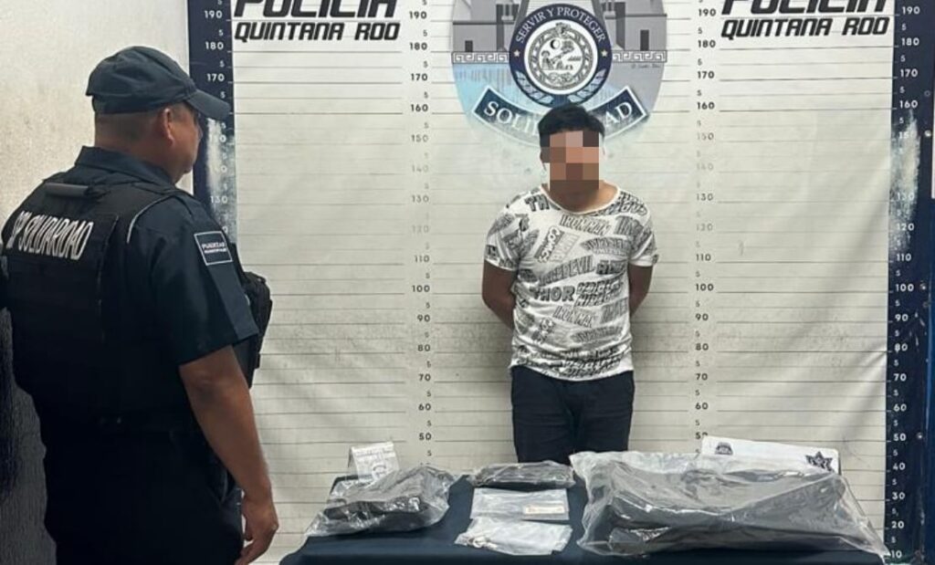 Policía de Solidaridad atrapa a presunto ladrón en Villas del Sol