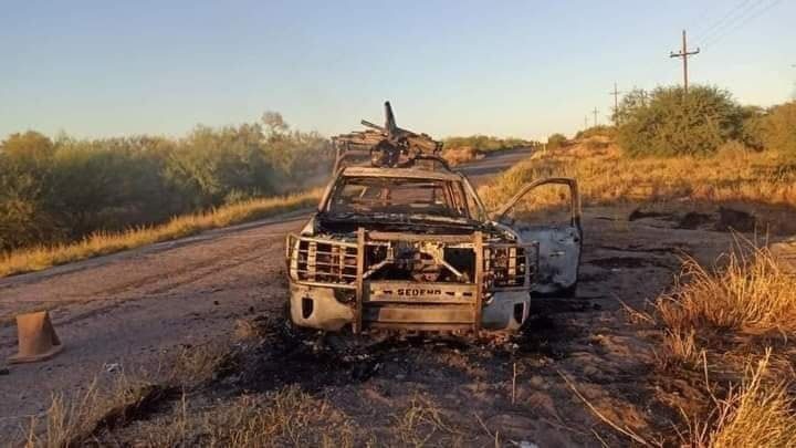 Delincuentes emboscan a convoy de la Sedena en Sonora