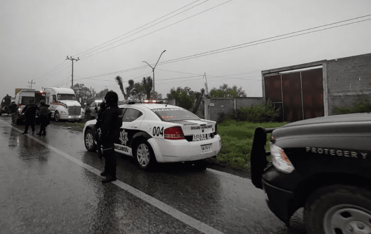 Atentado a Titular de la Secretaría de Seguridad en Abasolo, Nuevo León; se informa de una persona herida