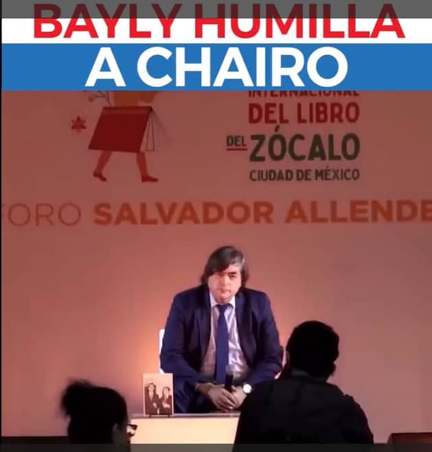 Bayly es confrontado por ‘Chairo’ en la XIII Feria Internacional del Libro y lo deja callado