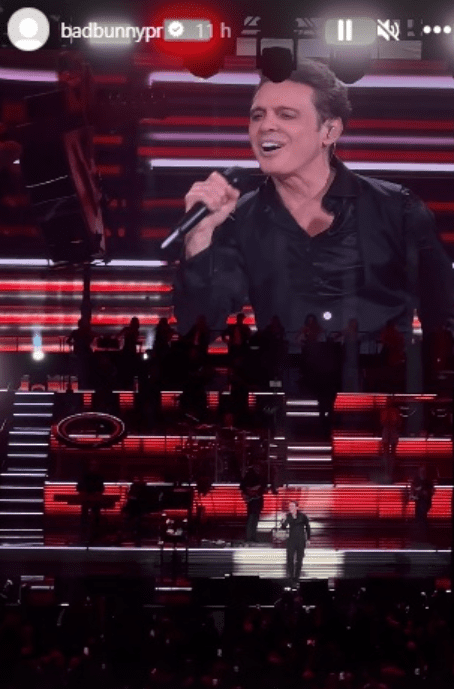 Bad Bunny presume concierto de Luis Miguel