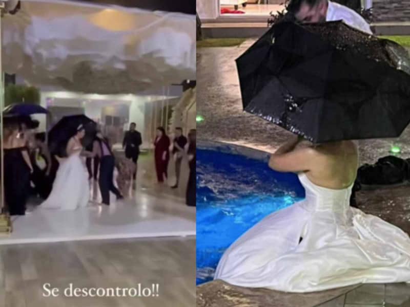 ¡Ni Norma impidió que se casaran!; pareja contrae nupcias en pleno huracán