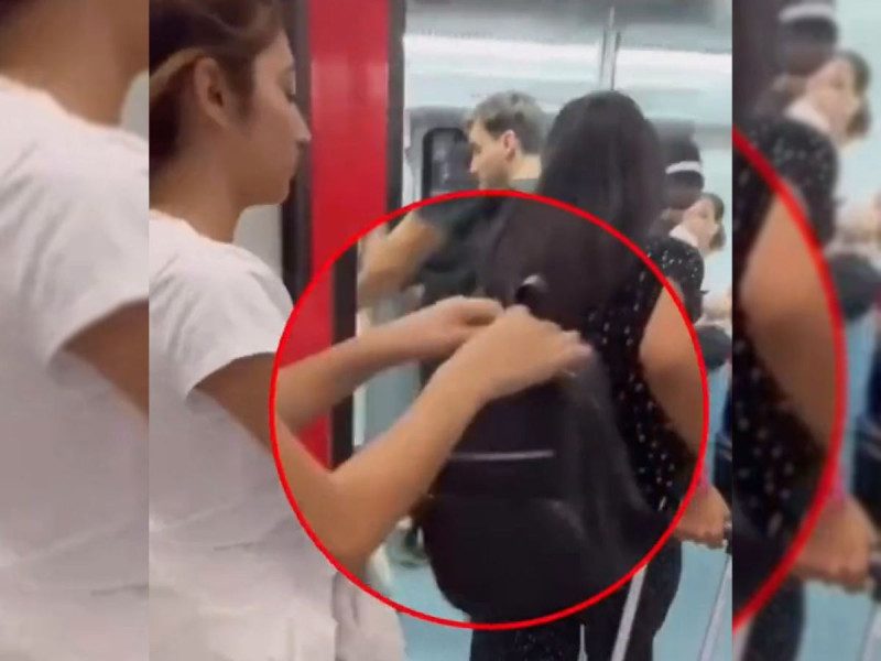 Exhiben en vídeo a carterista en el metro de España