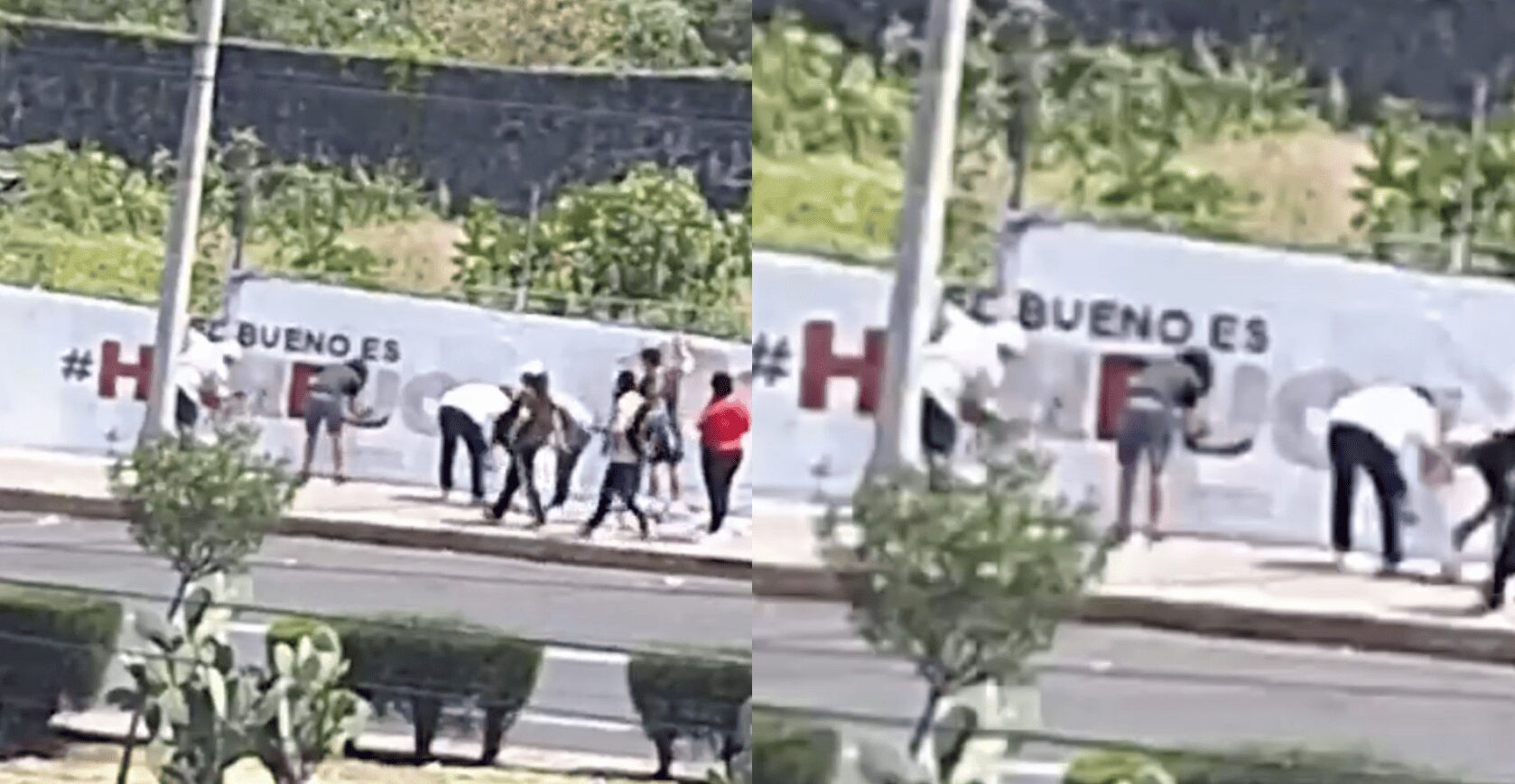 Clara Brugada niega estar involucrada en el despinte de bardas a favor de Harfuch