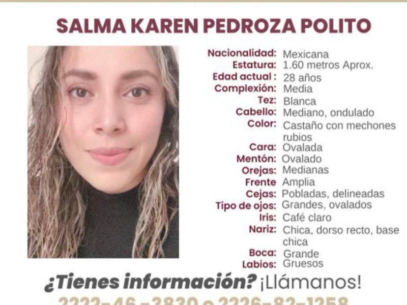 Mujer, en su noveno mes de embarazo, desaparece tras enviarle un mensaje cariñoso a su esposo