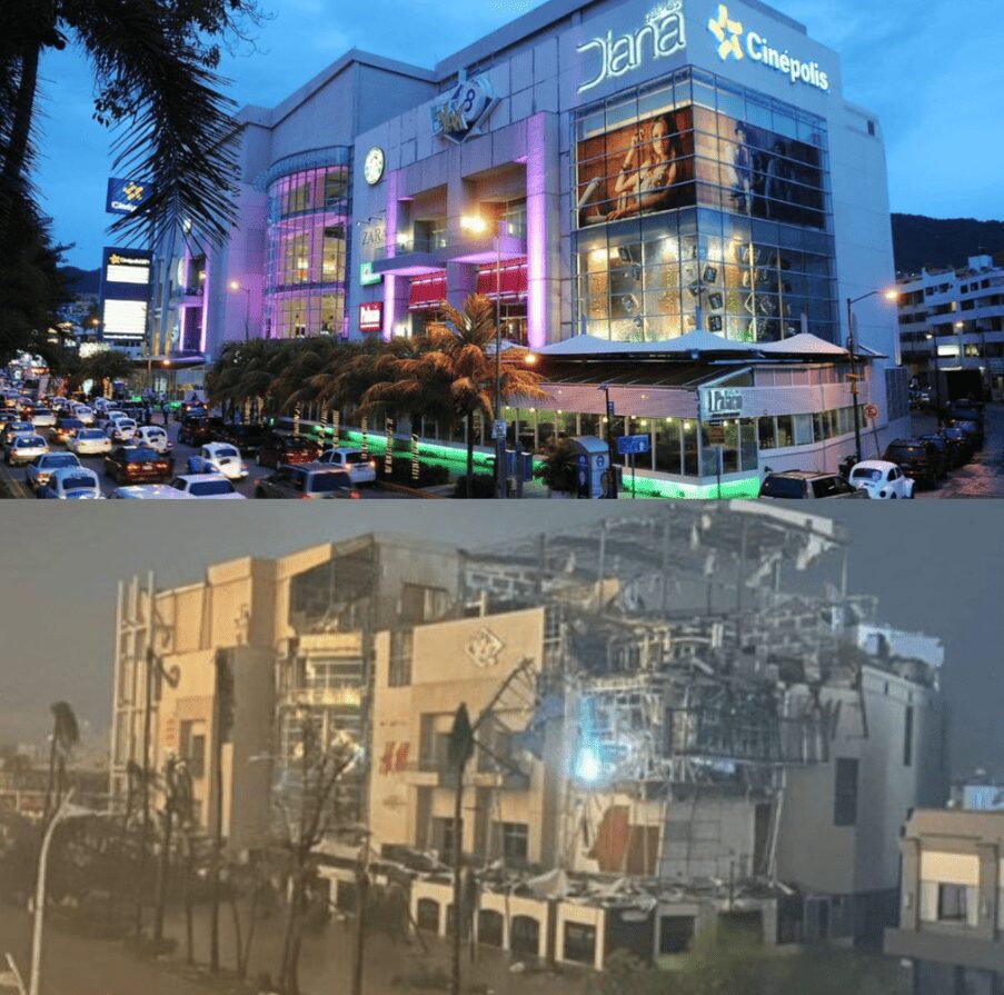 ‘Otis’ se degrada a huracán de categoría 1, deja cortes de energía para más de medio millón de personas en Guerrero