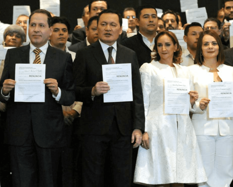 El PRI toma la decisión de expulsar a Osorio Chong, Ruiz Massieu, Ávila, Fayad y Ramírez