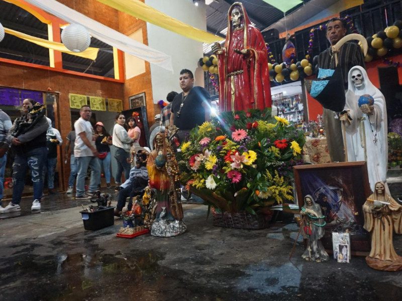 Anualmente, seguidores de la Santa Muerte peregrinan en Pachuca