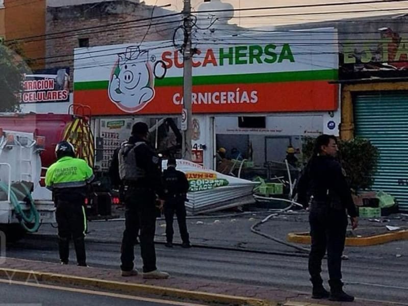 Atacan carnicería con disparos y explosión en Celaya