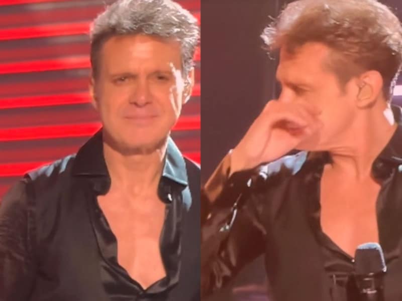 Al cantar “La Incondicional” Luis Miguel rompe en llanto