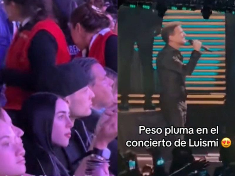 Peso Pluma y Nicki Nicole asisten a concierto de Luis Miguel
