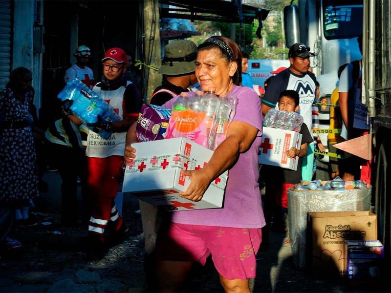 Damnificados de Guerrero han recibido mil 499 toneladas de ayuda humanitaria por parte de la Cruz Roja