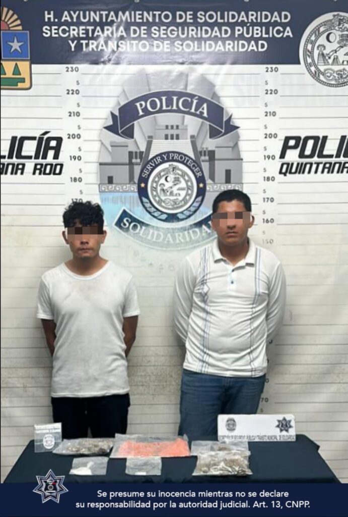 Policías de Solidaridad capturan a 3 narcomenudistas