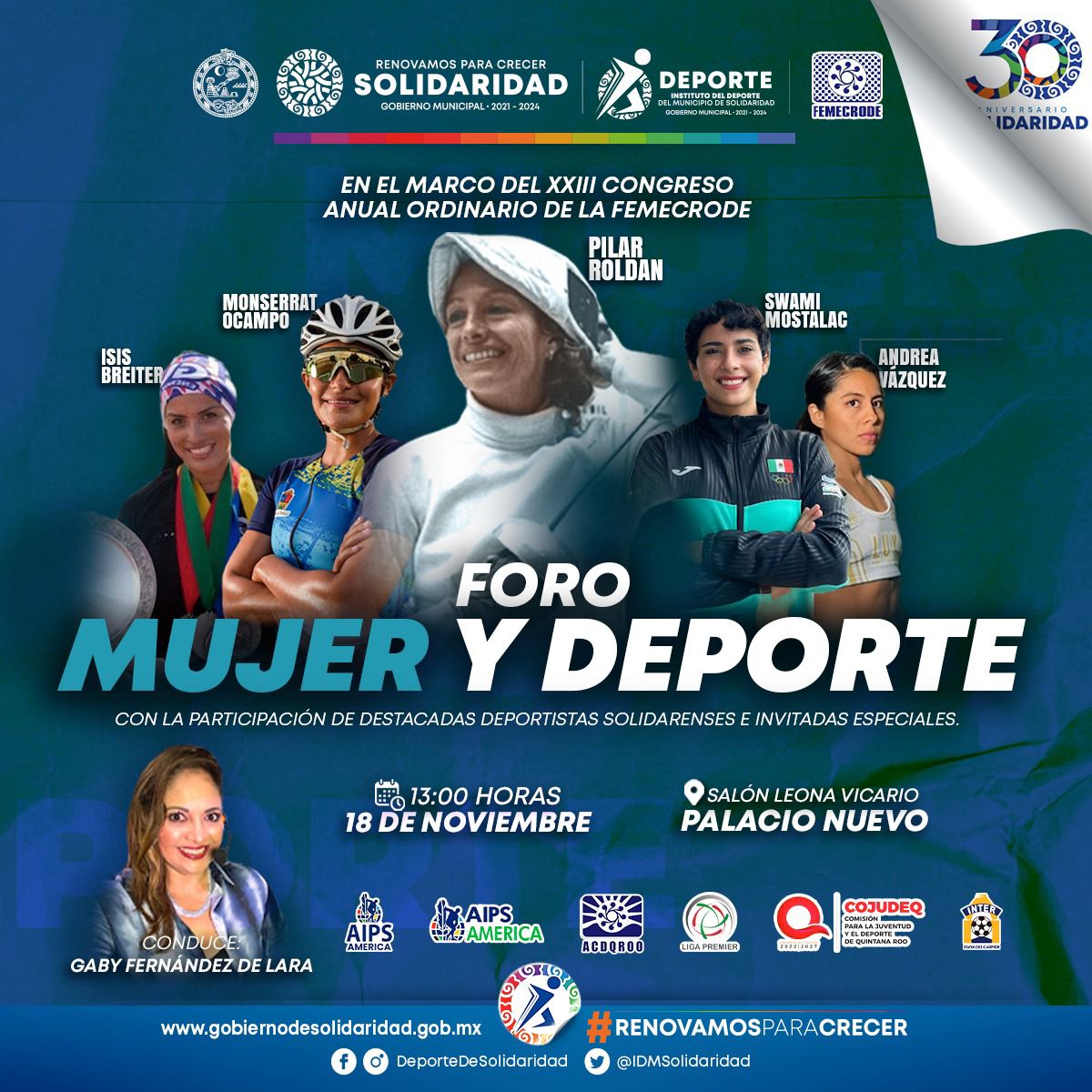 Deportistas destacadas solidarenses estarán presentes en Congreso de la FEMECRODE