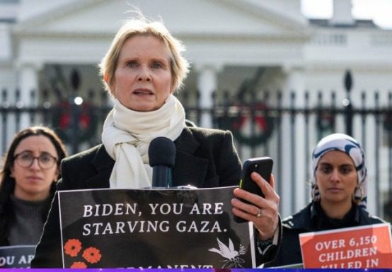 La actriz Cynthia Nixon inicia huelga de hambre por conflicto Israel-Hamás