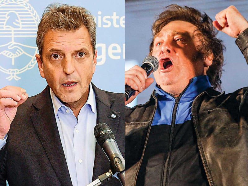 Argentinos elegirán entre Sergio Massa y Javier Milei