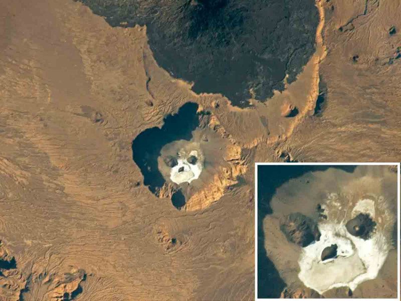 La NASA revela imagen ‘fantasmagórica’ de una calavera en el desierto del Sáhara