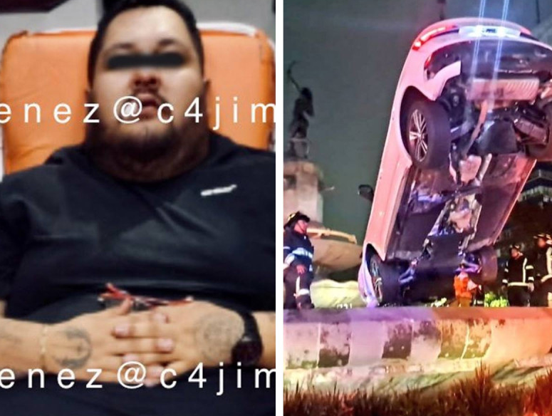 Conductor que se subió a la glorieta de la Diana, tendrá ‘responsabilidad culposa’