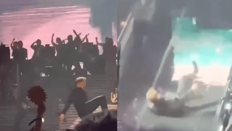 Luis Miguel se cae durante show en la Arena CDMX