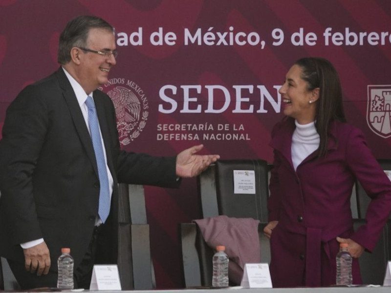 Clauda Sheinbaum celebra decisión de Ebrard de permanecer en Morena