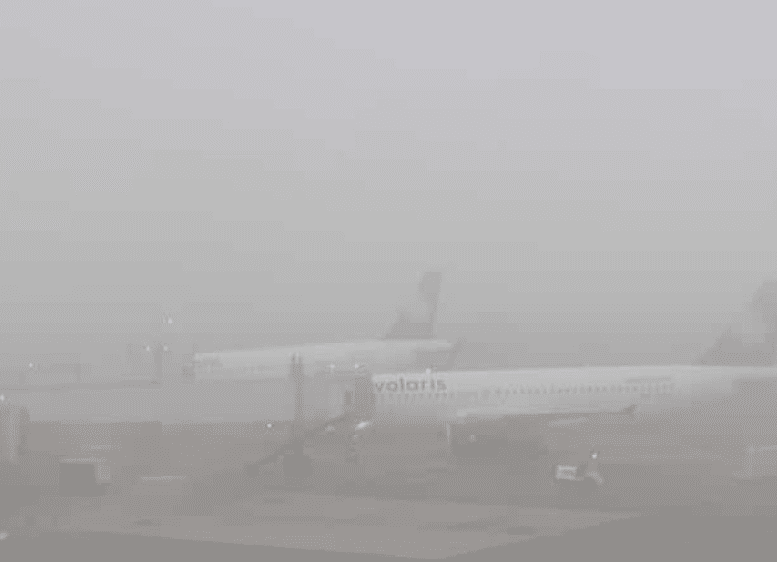 Suspenden actividades en AICM y AIFA por banco de niebla