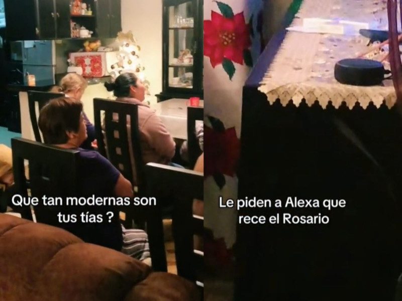 VIDEO: Alexa se une a un grupo de mujeres para recitar el Santo Rosario