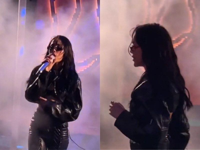 Danna Paola criticada por abusar de voces de apoyo en sus espectáculos