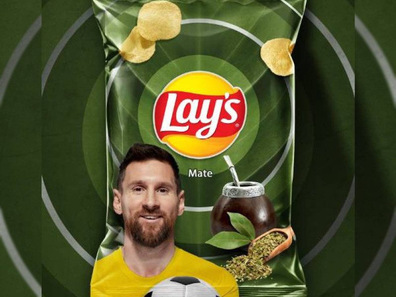 ¿Te gustaría probarlas? Messi presenta papas fritas con sabor a mate y su imagen