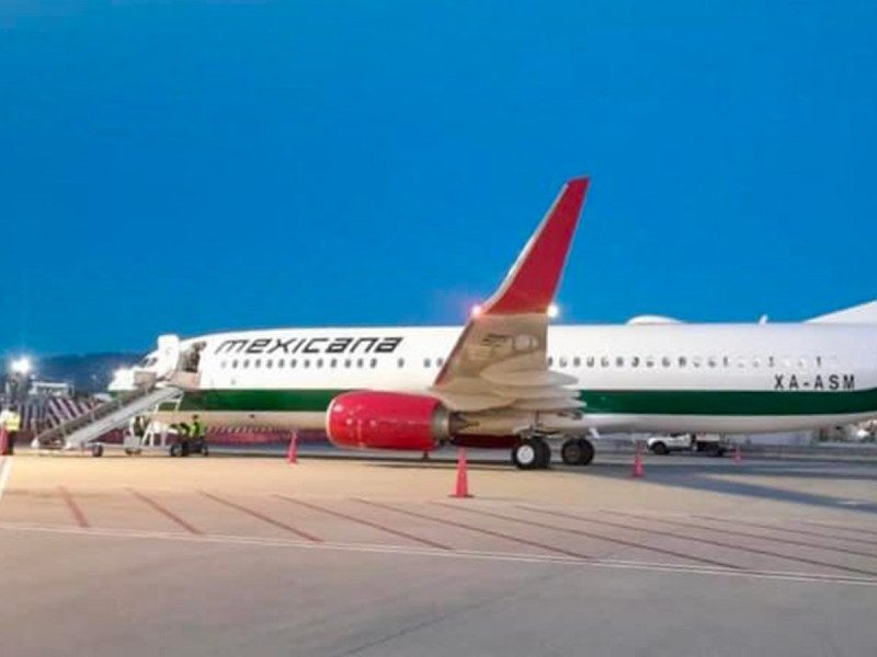 Vuelo de prueba de Mexicana aterriza en Tijuana
