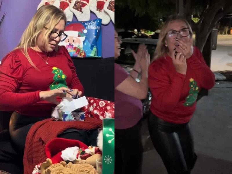 Joven da sorprendente regalo de Navidad a su madre, se vuelve viral