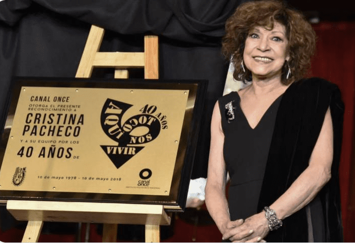 Ésta fue la causa del fallecimiento de Cristina Pacheco