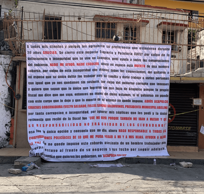 Ante las extorsiones e impunidad de las autoridades, famosa pozolería cierra en Acapulco