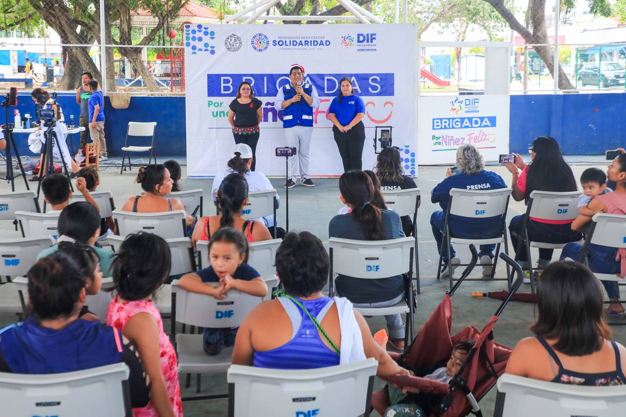 Brigada por una niñez feliz llegó a la Colosio
