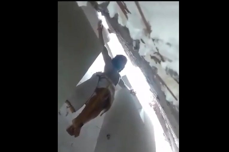 Cristo queda intacto tras el colapso de una iglesia en SLP ¿Es un milagro?