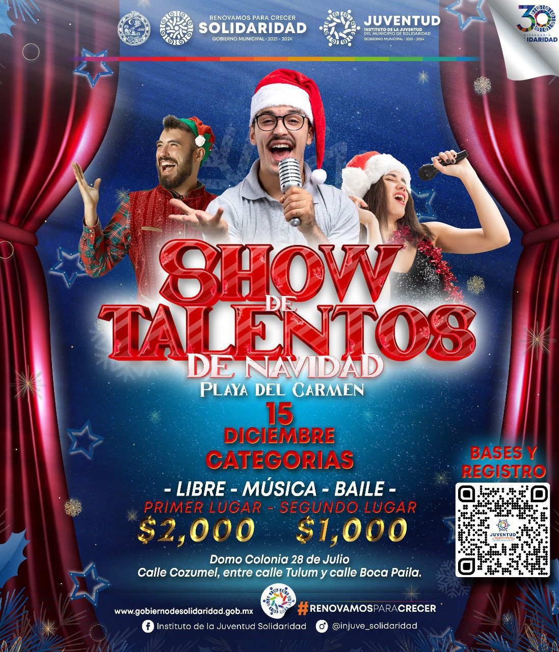 Invitan a participar en ¡Show de Talentos de Navidad! en Solidaridad
