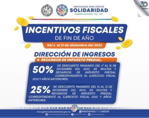 Continúan descuentos en pago del predial