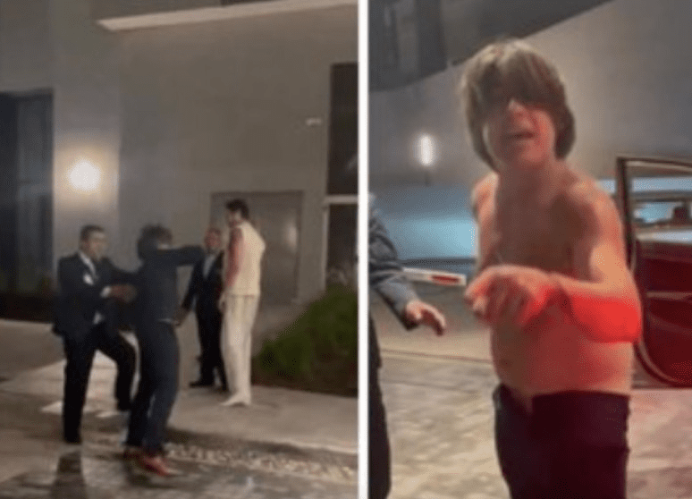 Mirrey malacopa se desnuda para pelear