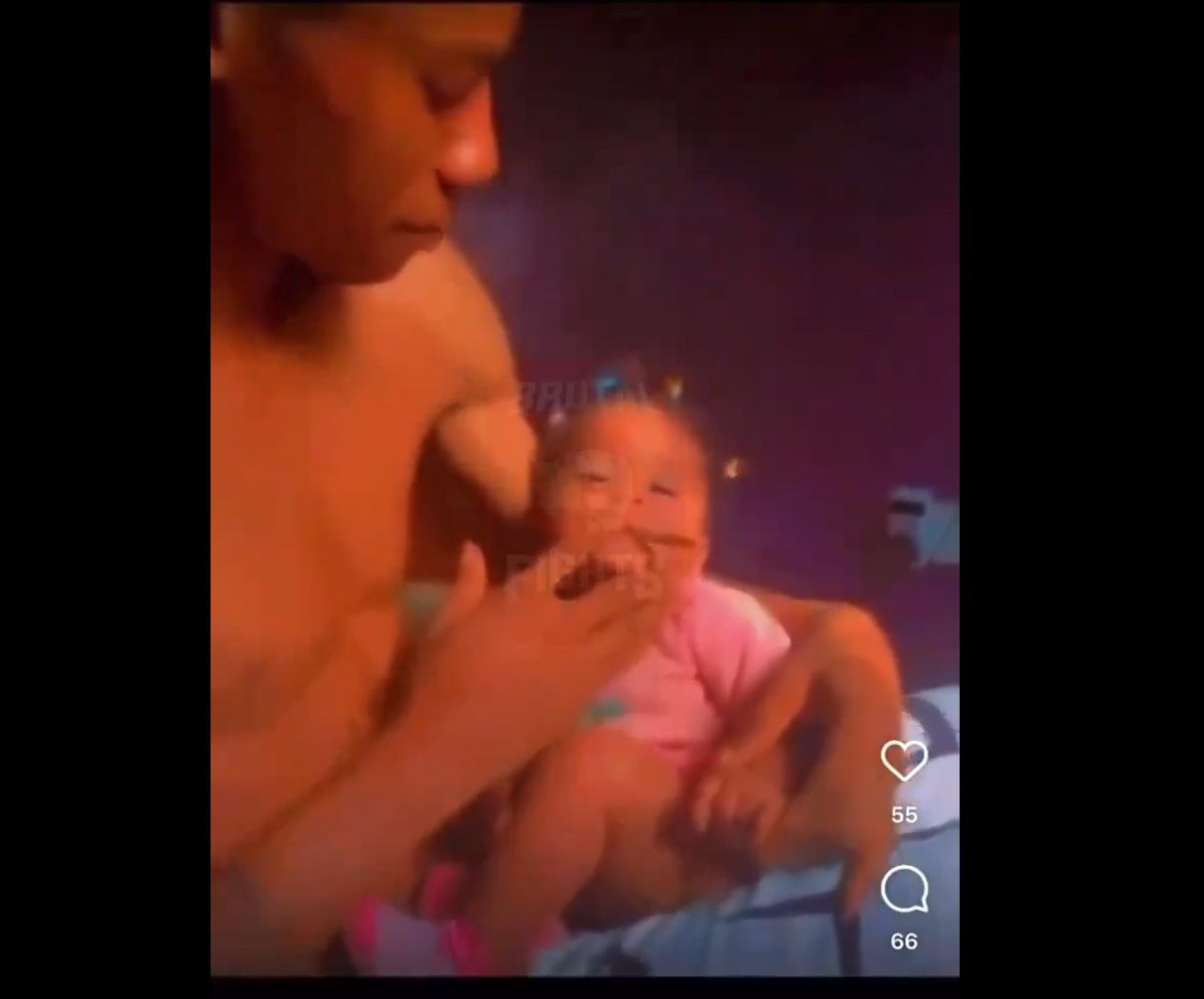 Padre comparte a su bebé porro de marihuana