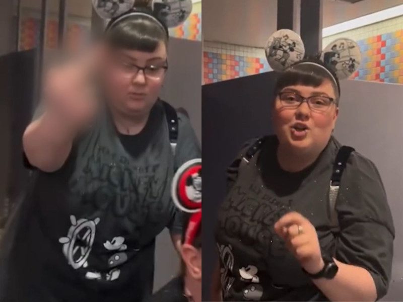 Mujer racista explota contra mexicana en Disneyland