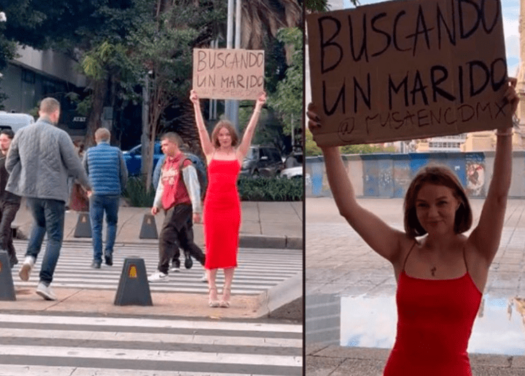 Mujer rusa busca marido en las calles de la CDMX