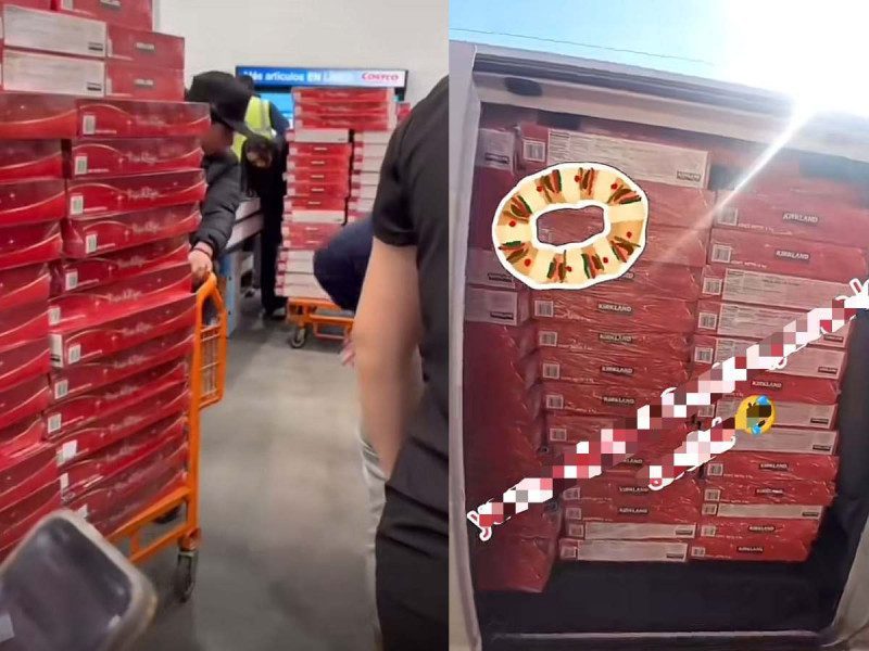 Venta de locura: Roscas de Reyes en Costco