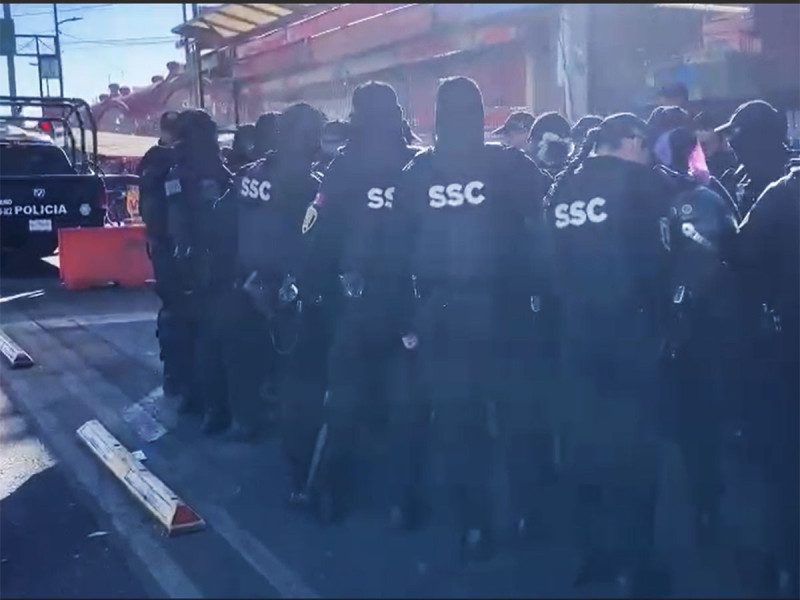 Operativo en zona de compras de la CDMX por visita de los Reyes Magos