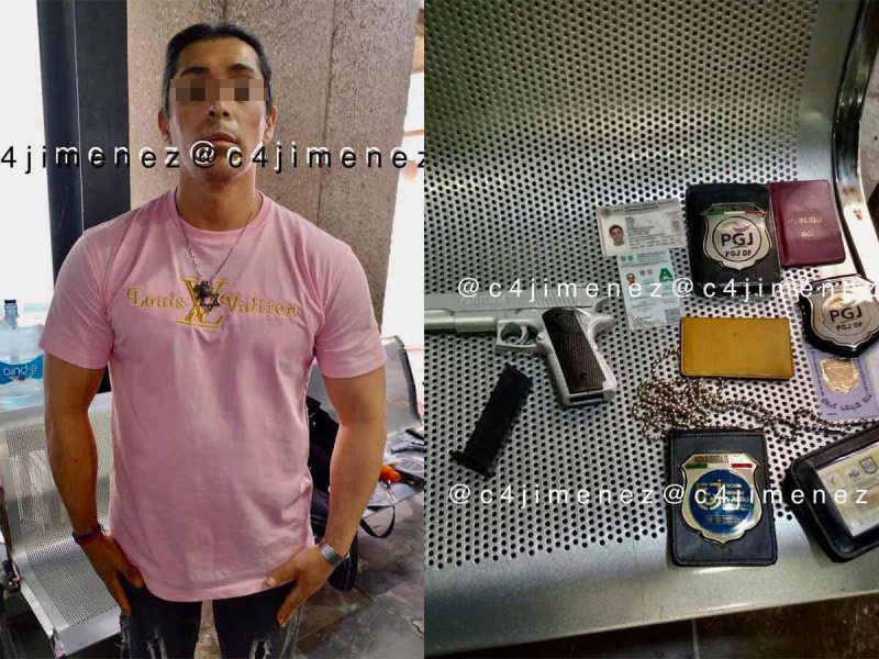 Arrestan a sujeto con pistola de balines: Dijo ser agente de la Fiscalía