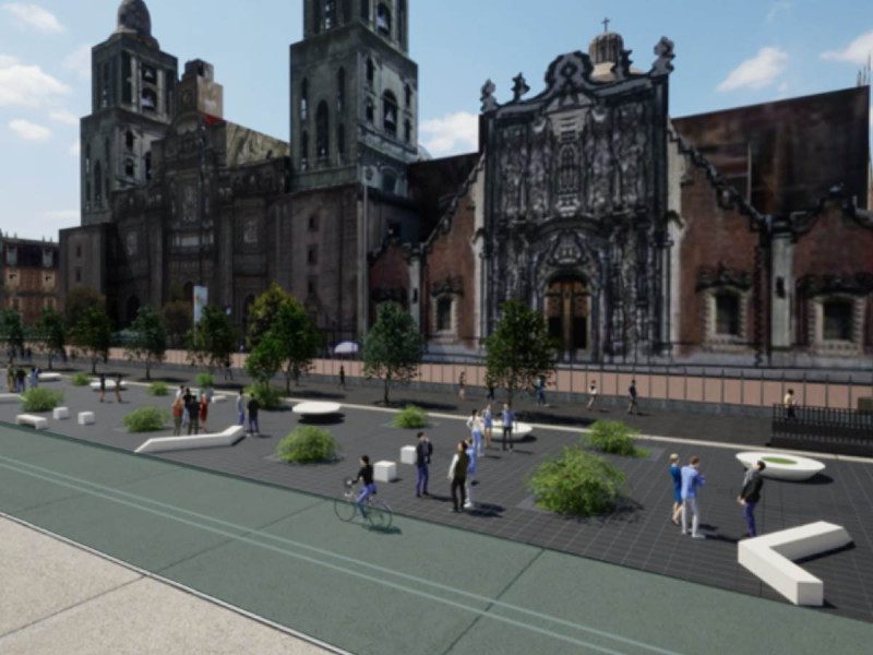 Proyecto de peatonalización en Zócalo: Solo vehículos esenciales en circulación