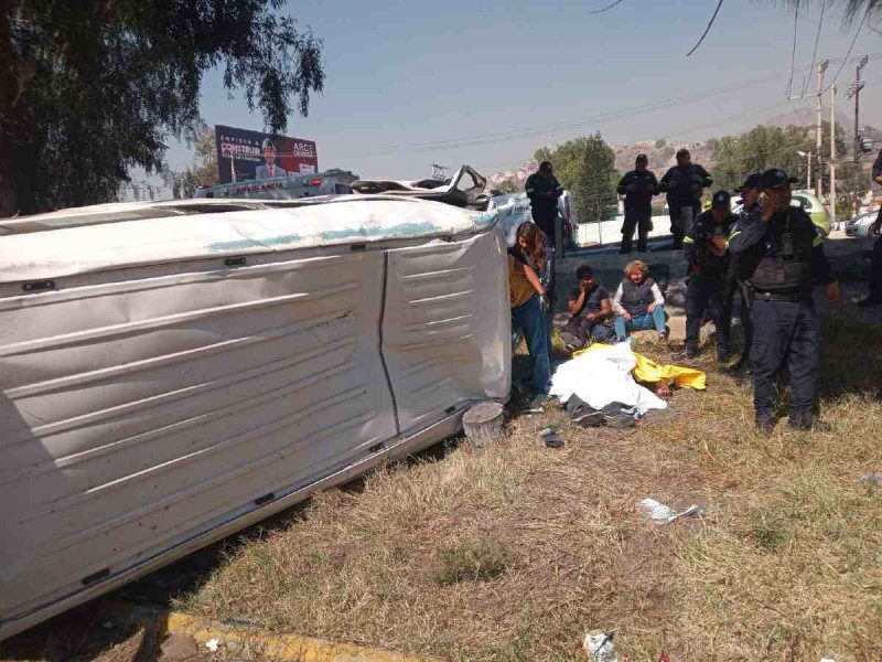 Accidente en autopista México-Pachuca: una persona sin vida y 15 heridos
