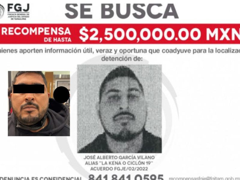 Detienen a ‘La Kena’, líder del Cártel del Golfo