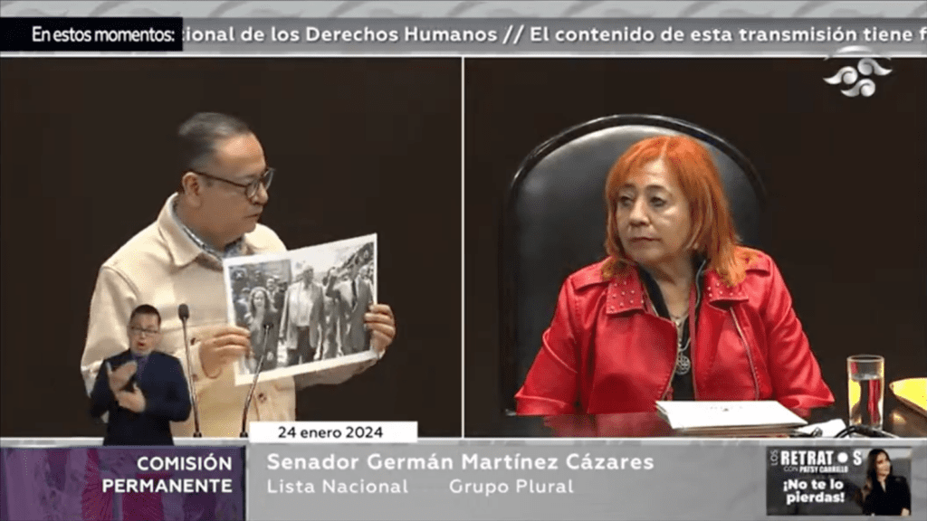 Crítica Senador Germán Martínez sobre carencias en su desempeño de Rosario Piedra