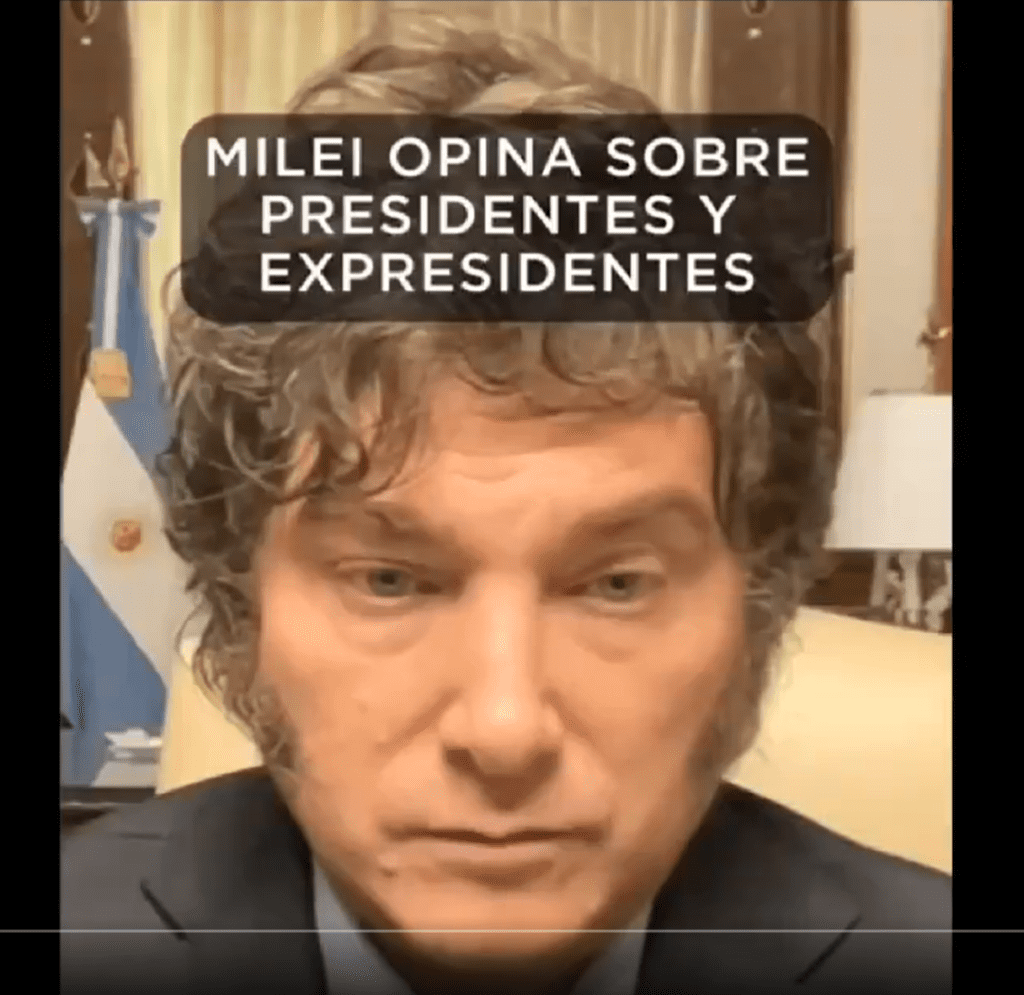 Javier Milei afirma que Gustavo Petro está hundiendo a Colombia