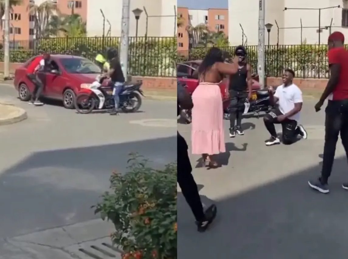 Un individuo simula un robo para pedirle matrimonio a su novia