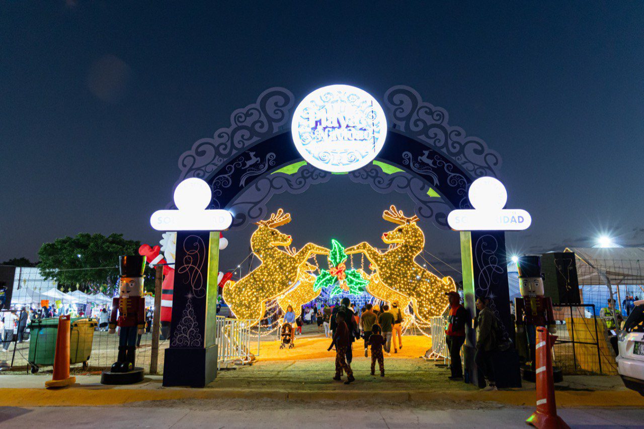 Villa Navideña; diversión para todos en Solidaridad